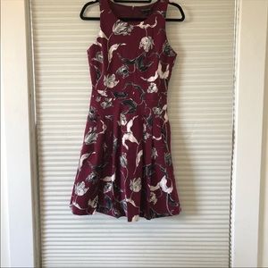Banana Republic burgundy dress.